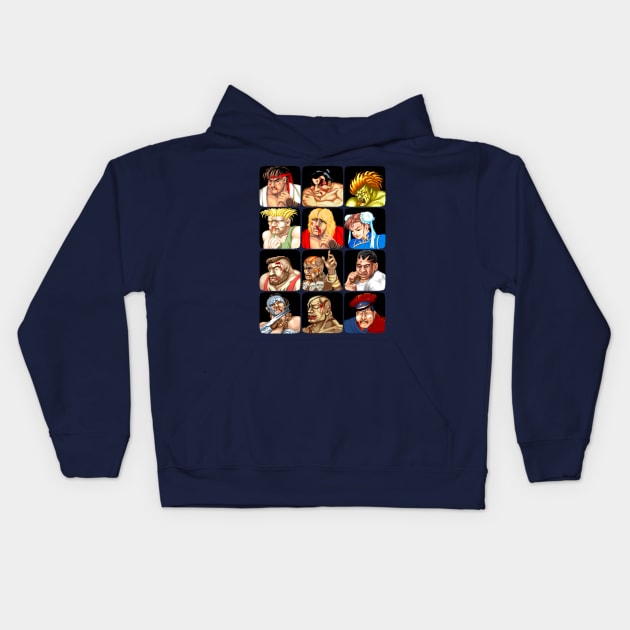 Defeated Portraits Kids Hoodie by allysontx